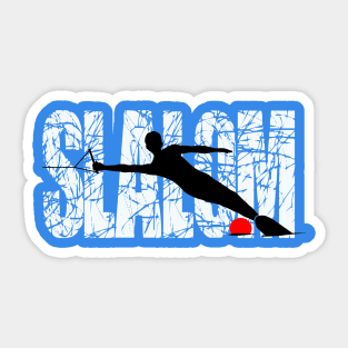 Slalom Water Skier - Man Sticker